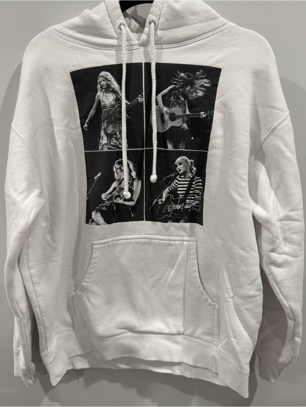 TAYLOR SWIFT • THE ERAS TOUR COLLAGE WHITE HOODIE - Picture 3 of 5